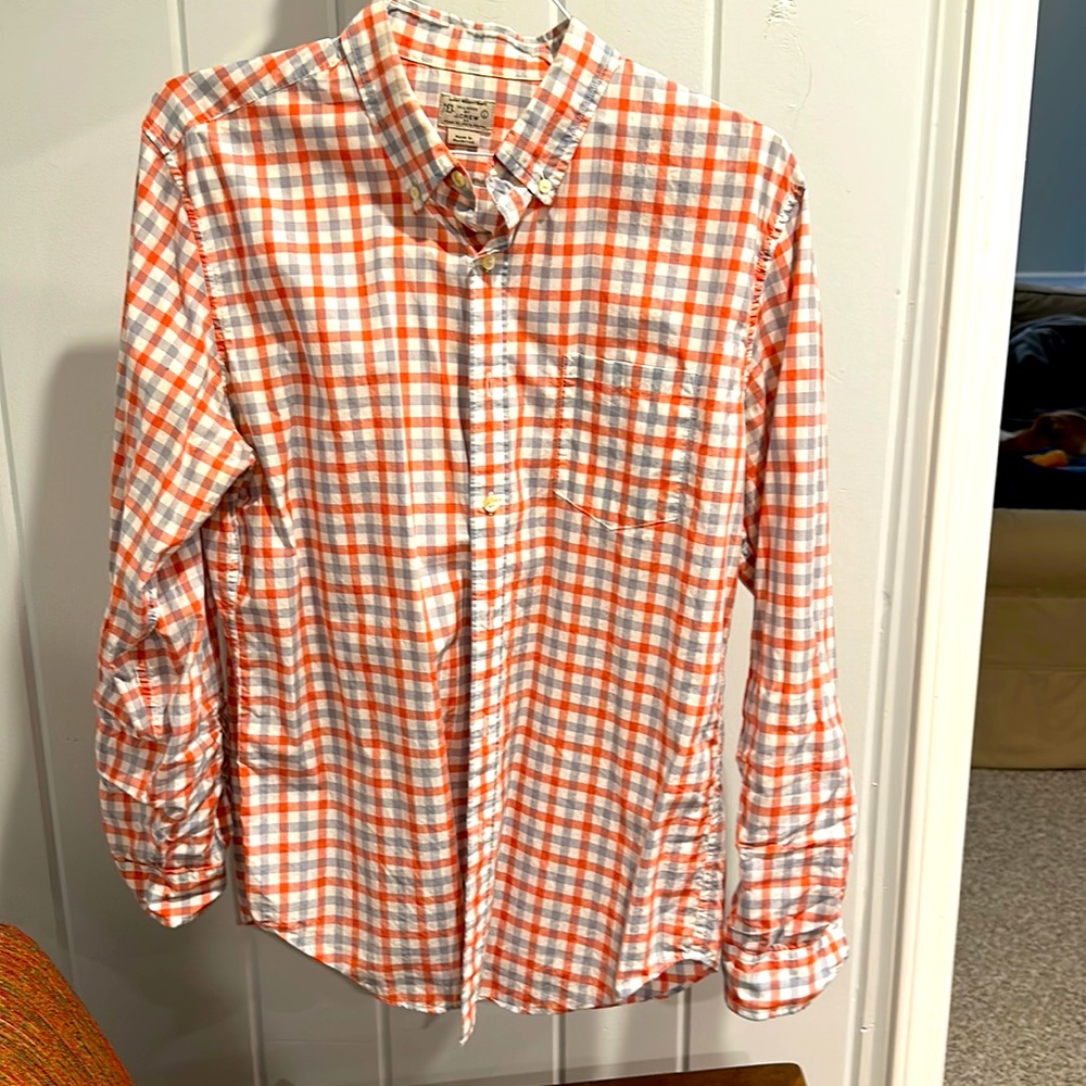 J Crew casual or dress button down. Lightweight and size Large